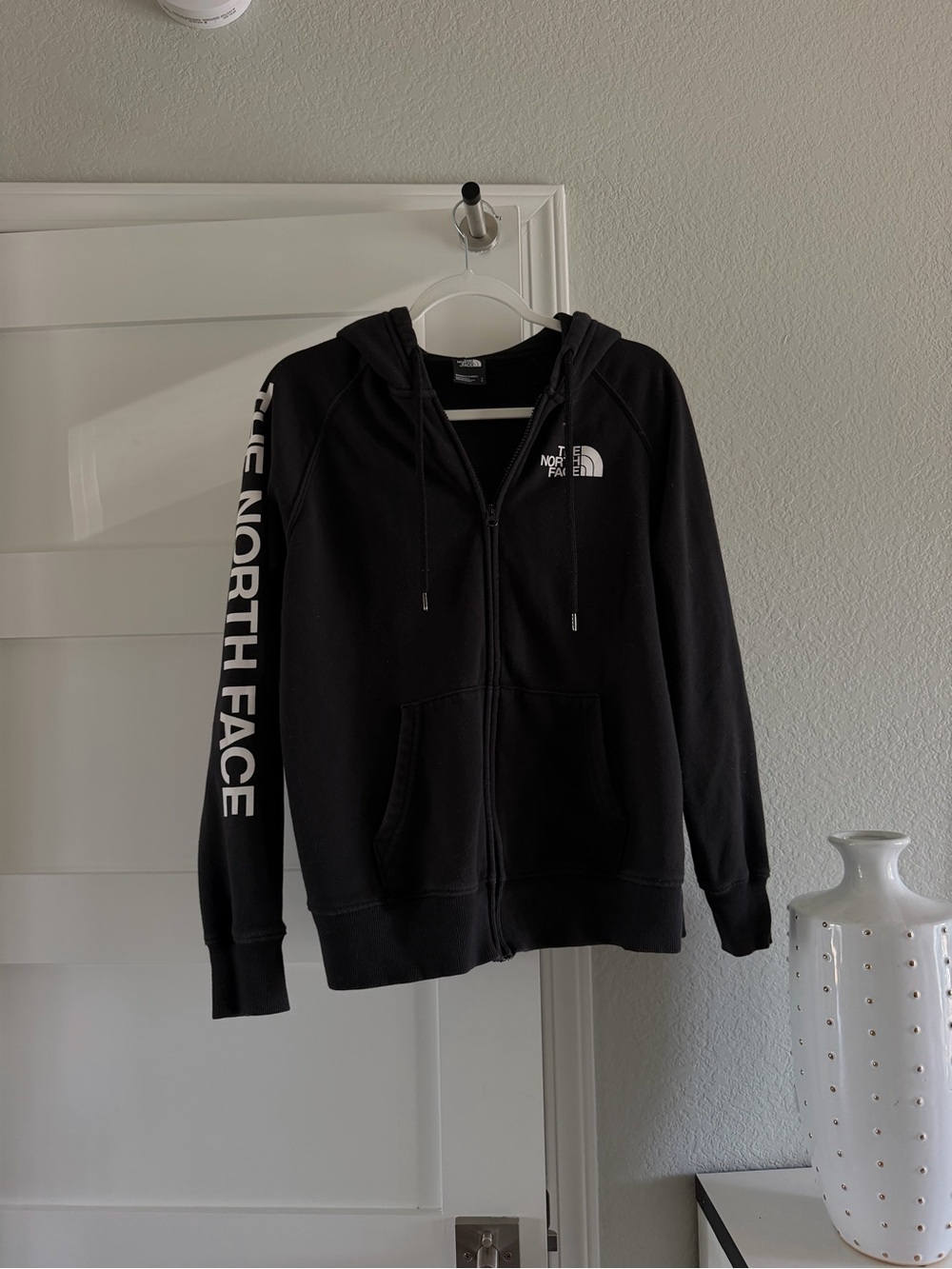 The North Face Black Zip-Up Logo Hoodie